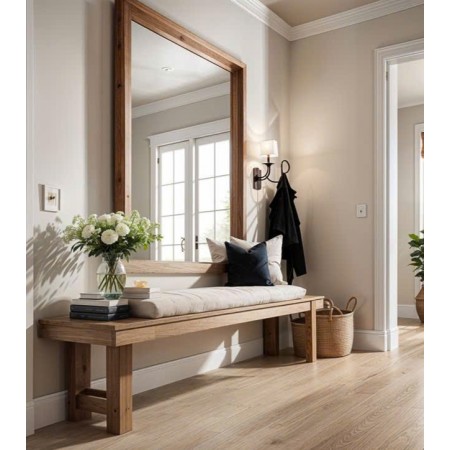 Solid Oak : Khung Gương Gỗ Sồi 90 x 90cm